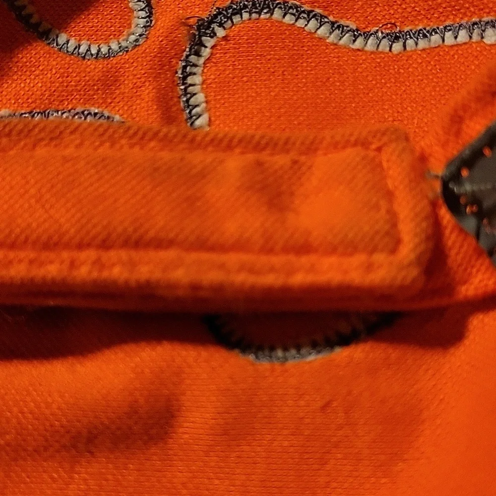 Knight Pet Velcro Orange Gray Safety Dog Bandana Scarf Paw Print